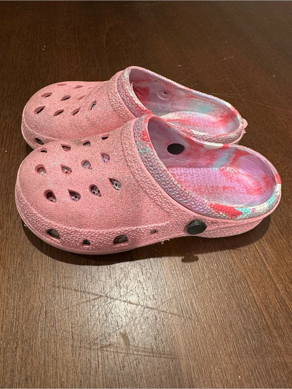 Girls Pink Clog Slip-On Shoes US 13